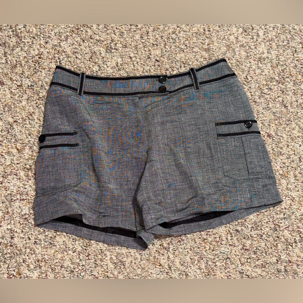 White House Black Market Gray Tailored Dress Shorts